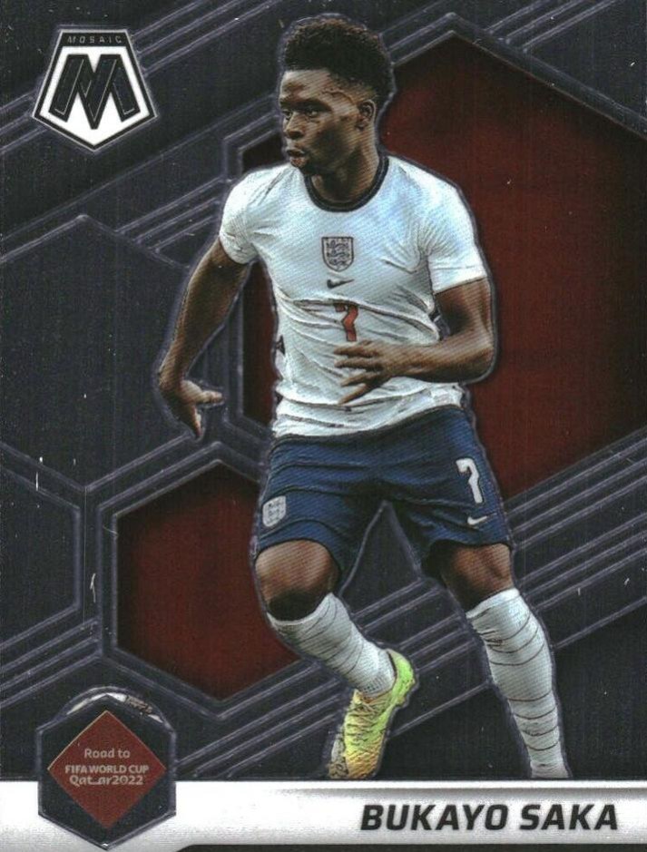 Bukayo Saka 2021 Panini Mosaic Road to FIFA World Cup