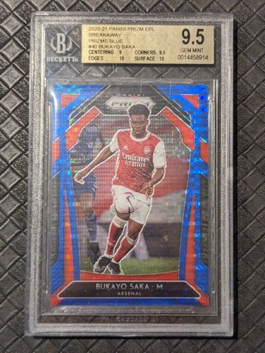 Bukayo Saka 2020 Panini Prizm Blue /195