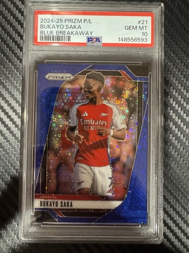 Bukayo Saka 2024 Panini Prizm Blue Breakaway /99