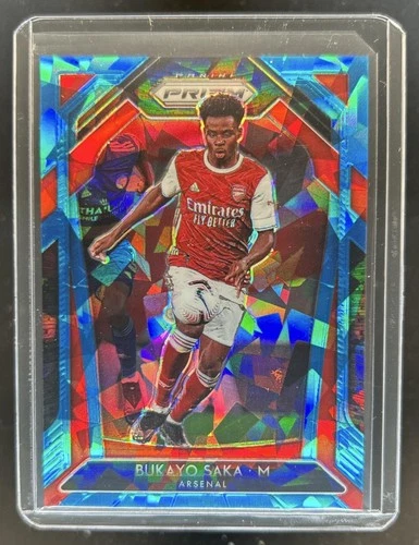 Bukayo Saka 2020 Panini Prizm Blue Ice /75