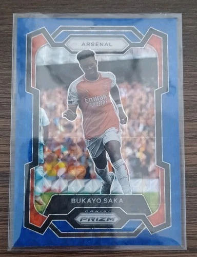 Bukayo Saka 2023 Panini Prizm Blue Mosaic