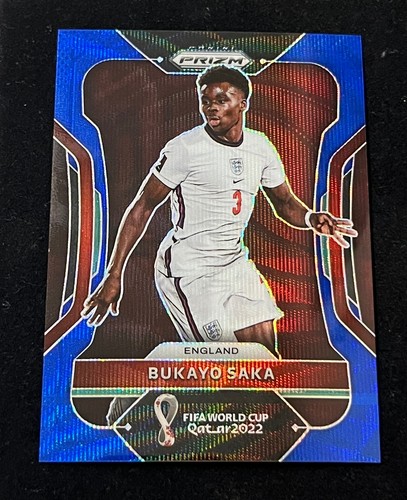 Bukayo Saka 2022 Panini Prizm Blue Wave Prizm /199