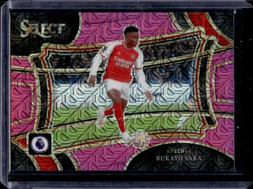 Bukayo Saka 2023 Panini Prizm Pink Mojo /325