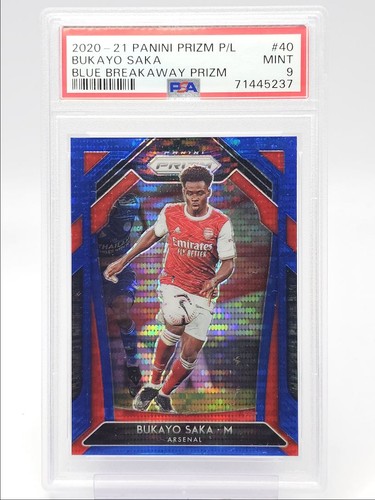 Bukayo Saka 2020 Panini Prizm Premier League Blue /195