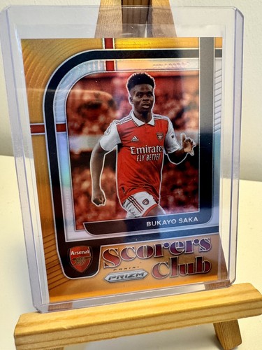 Bukayo Saka 2022 Panini Prizm Premier League Orange /25