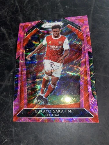 Bukayo Saka 2020 Panini Prizm Premier League Pink