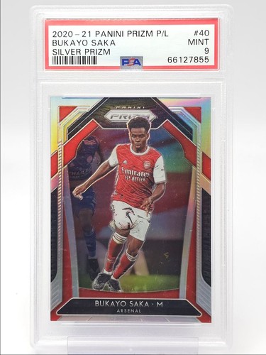 Bukayo Saka 2021 Panini Prizm Premier League Silver