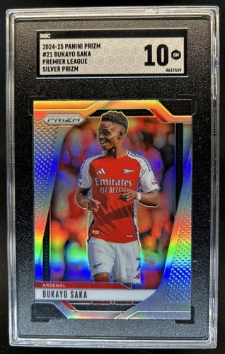 Bukayo Saka 2024 Panini Prizm Premier League Silver