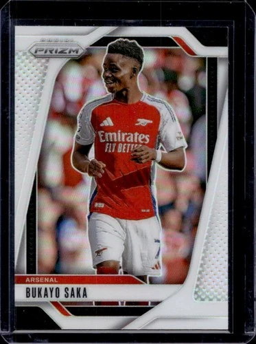 Bukayo Saka 2024 Panini Prizm Premier League White /35