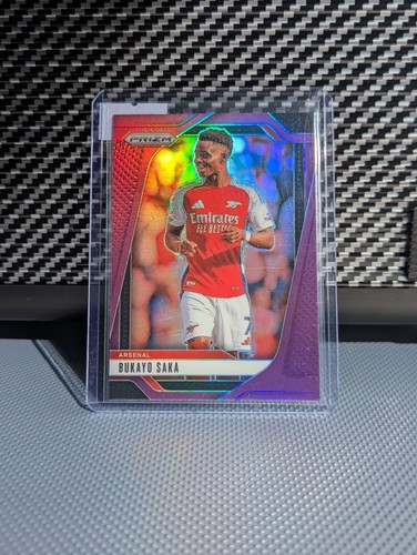 Bukayo Saka 2024 Panini Prizm Purple Prizm
