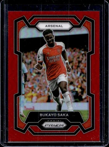Bukayo Saka 2023 Panini Prizm Red /199
