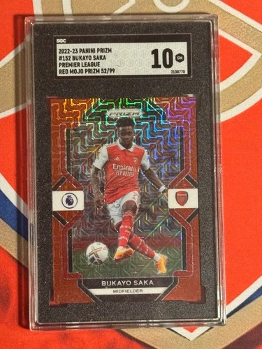 Bukayo Saka 2022 Panini Prizm Red /99