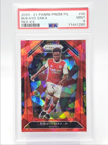 Bukayo Saka 2020 Panini Prizm Red Ice