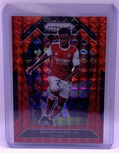 Bukayo Saka 2021 Panini Prizm Red Mosaic 145/159