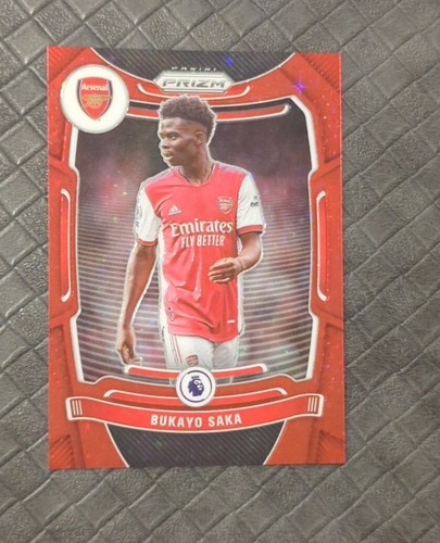 Bukayo Saka 2021 Panini Prizm Red Stars /28