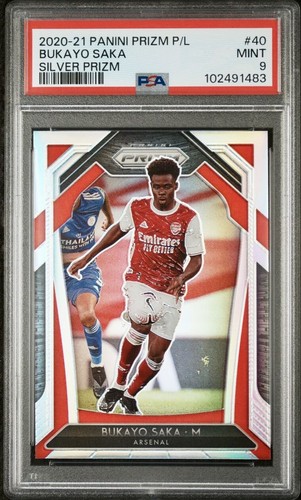 Bukayo Saka 2020 Panini Prizm Silver