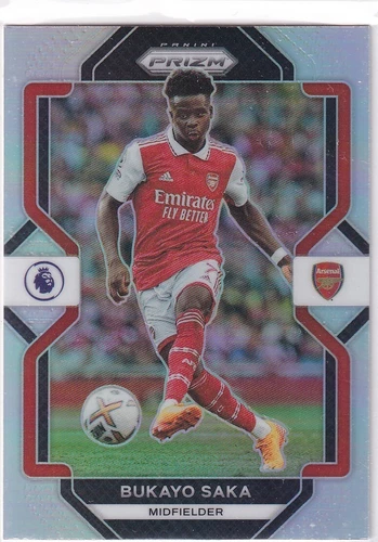 Bukayo Saka 2022 Panini Prizm Silver Prizm