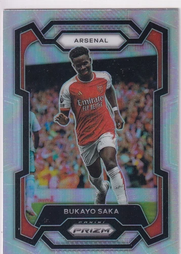 Bukayo Saka 2023 Panini Prizm Silver Prizm