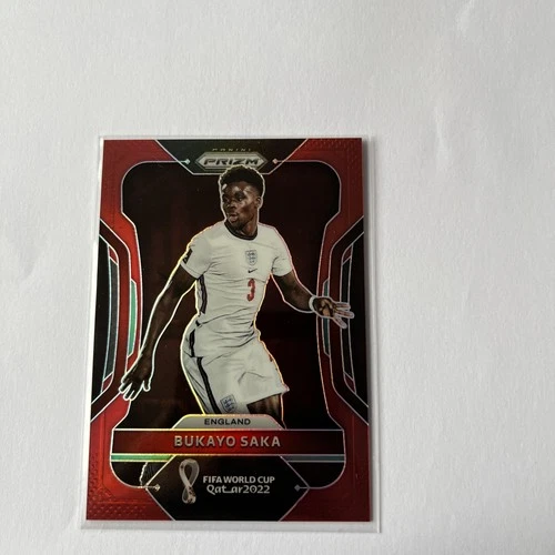 Bukayo Saka 2022 Panini Prizm World Cup Red 144/399
