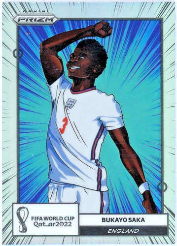 Bukayo Saka 2022 Panini Prizm World Cup Silver Prizm #7