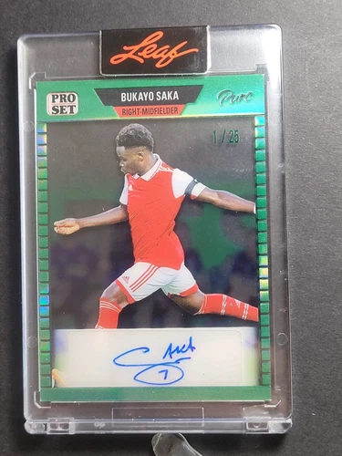 Bukayo Saka 2023 Leaf Pro Green /25