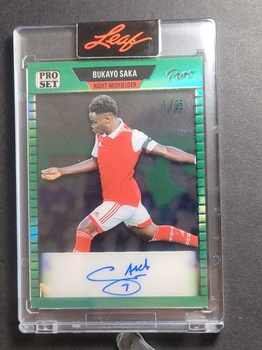 Bukayo Saka 2023 Leaf Pro Set Pure Green /25