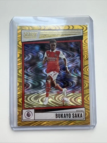 Bukayo Saka 2022 Panini Score Gold Swirl /10