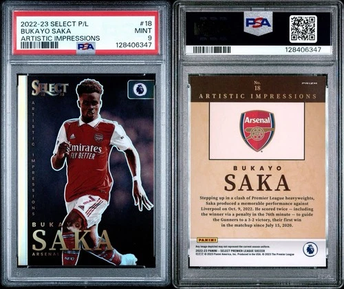 Bukayo Saka 2023 Panini Select