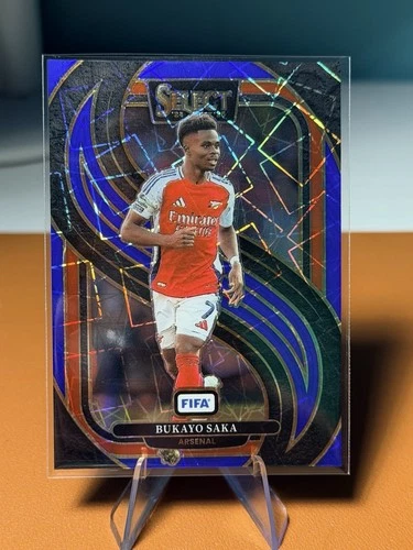 Bukayo Saka 2024 Panini Select Blue Lazer Prizm #112