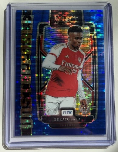 Bukayo Saka 2024 Panini Select Blue Pulsar Prizm