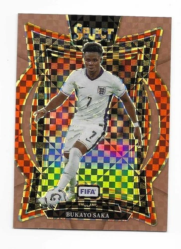 Bukayo Saka 2024 Panini Select Copper Prizm /75