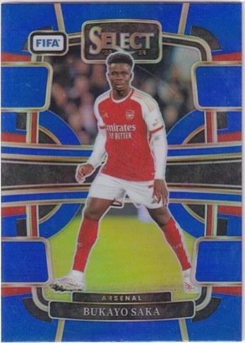 Bukayo Saka 2023 Panini Select FIFA Blue Prizm #4