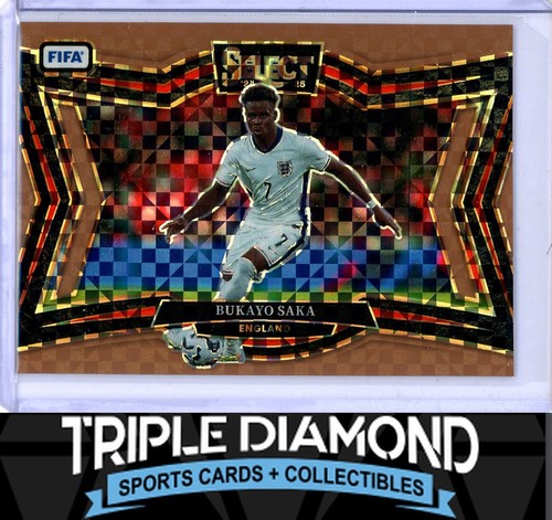 Bukayo Saka 2024 Panini Select FIFA Bronze Prizm /75