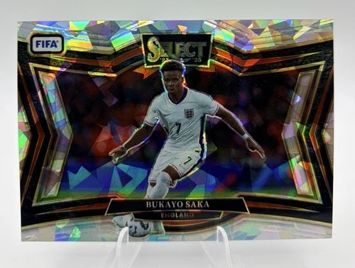Bukayo Saka 2024 Panini Select FIFA Cracked Ice