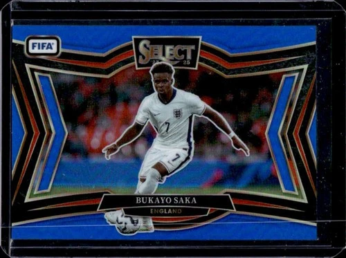 Bukayo Saka 2024 Panini Select FIFA Field Blue