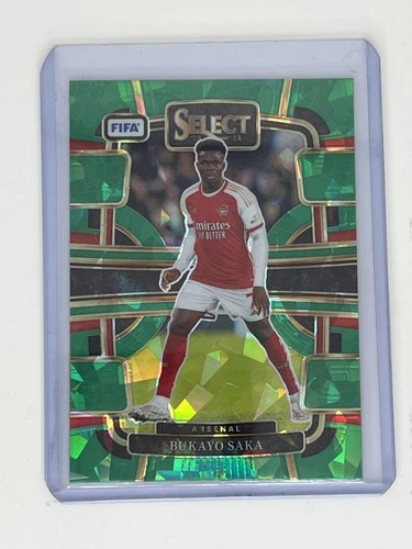 Bukayo Saka 2023 Panini Select FIFA Green Ice