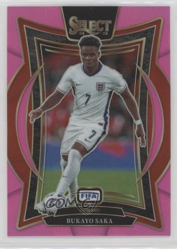 Bukayo Saka 2024 Panini Select FIFA Pink Prizm /59