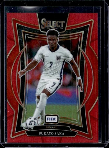Bukayo Saka 2024 Panini Select FIFA Terrace Red