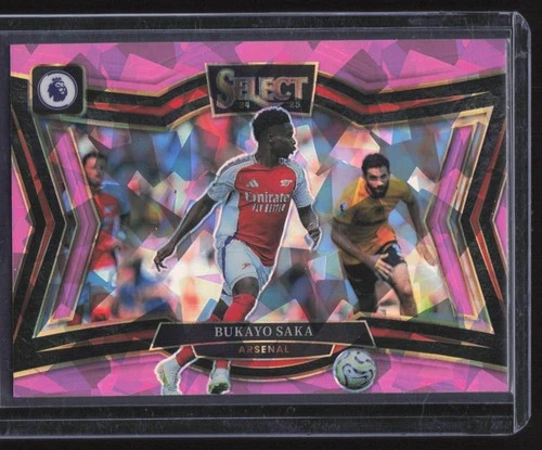 Bukayo Saka 2024 Panini Select Pink Ice