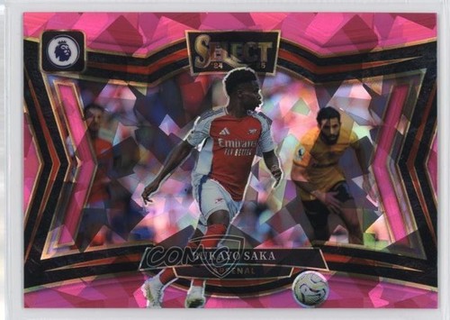 Bukayo Saka 2024 Panini Select Pink Ice Prizm