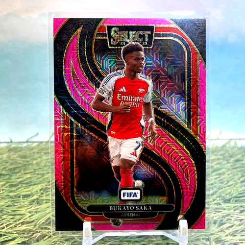 Bukayo Saka 2024 Panini Select Pink Mojo /299