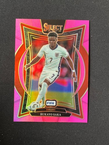 Bukayo Saka 2024 Panini Select Pink Prizm 23/59