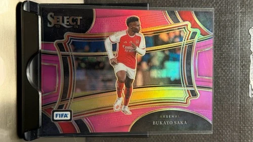 Bukayo Saka 2023 Panini Select Pink Prizm /75