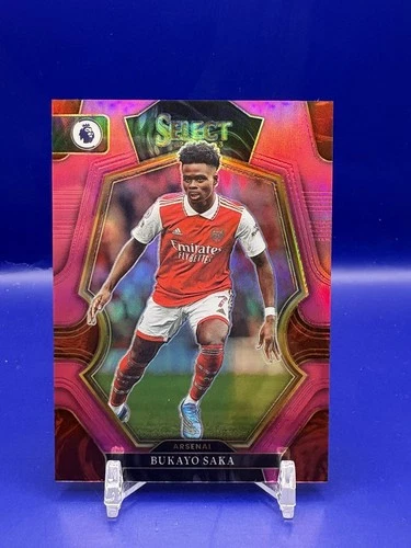 Bukayo Saka 2022 Panini Select Pink Prizm /99