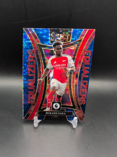 Bukayo Saka 2024 Panini Select Premier League Blue Pulsar