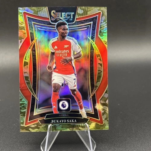 Bukayo Saka 2024 Panini Select Premier League Camo Prizm /150