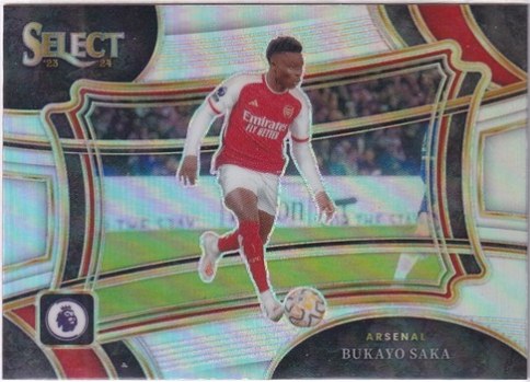 Bukayo Saka 2023 Panini Select Premier League Silver Prizm #202