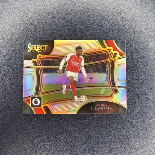 Bukayo Saka 2023 Panini Select Premier League Silver Prizm