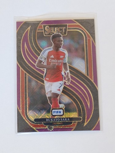 Bukayo Saka 2024 Panini Select Purple Mojo Prizm