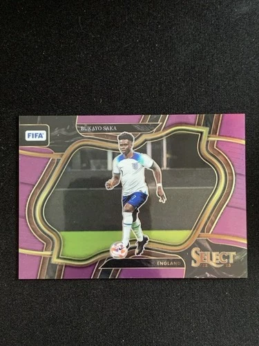 Bukayo Saka 2023 Panini Select Purple Prizm /75